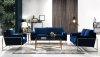 Mila Sofa 678 in Navy Velvet Fabric by Meridian w/Options