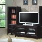 Cappuccino Finish Contemporary TV Stand W/Optional Media Towers