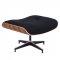 Zane Lounge Chair & Ottoman Set EL35BLW in Black by LeisureMod