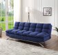 Petokea Sofa Bed 58255 in Blue Fabric by Acme