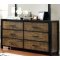 Hamberg CM7693 Bedroom in Black & Oak Finish w/Options