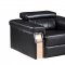 U8012 Sofa in Black Bonded Leather by Global w/Options