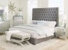 Camille Bedroom 300621 in Gray Fabric by Coaster w/Options