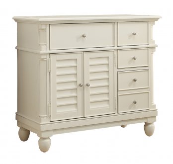 Lourdes 4688WHT Cabinet in White by Homelegance