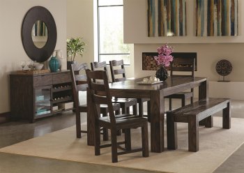 Calabasas Dining Table 121151 by Coaster w/Optional Items [CRDS-121151 Calabasas]