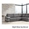 Viral Power Motion Sectional Sofa in Grey Fabric by ESF