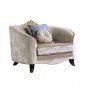 Sheridan Chair 53947 in Cream Fabric by Acme w/Options