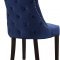 Hannah Dining Chair 774 Set of 2 Navy Velvet Fabric by Meridian