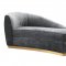 Adele Chaise Lounge TOV-L6154 - Grey Slub Velvet - TOV Furniture