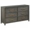 Kieran Bedroom Set 5Pc 224741 in Gray by Coaster