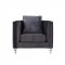 UFM802 Sofa in Grey Velvet Fabric by Global w/Options