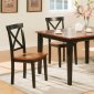 Two-Tone Cappuccino & Cherry Finish 5Pc Dinette Set