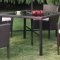 P50223 Outdoor Patio 6Pc Table Set in Brown by Poundex