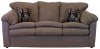 Mocha Fabric Modern Sofa & Loveseat w/Optional Items