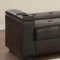 Espresso Leatherette Modern Sofa Bed w/Lift Up Storage