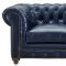 Durango Sofa TOV-S38 in Rustic Navy Blue Leather - TOV Furniture