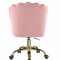 Moyle Office Chair OF00116 in Rose Quartz Velvet by Acme