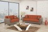 Bella Vista Sofa Bed in Orange Fabric by Casamode w/Options