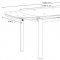 Amelia Dining Table 5Pc Set White Glass Top by Chintaly