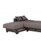 Elit Form Sectional Sofa Bed in Brown Fabric by Casamode