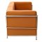 Charles Petite Leather Sofa in Tan by Modway w/Options