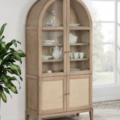 Kailani Vitrine Cabinet 109386 in Beige Oak by Coaster