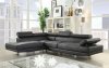 Connor Sectional Sofa 52650 in Black PU by Acme