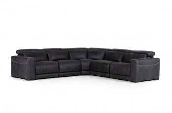 Thelma Motion Sectional Sofa in Black Full Leather by VIG [VGSS-Thelma Black]