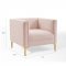 Resonate Accent Chair in Pink Velvet by Modway