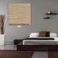 Whitened Oak Finish Modern Platform Bed