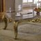 Valencia 258 Coffee Table in Gold Tone w/Marble Top & Options