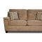 Beige Casual Fabric Modern Sofa & Loveseat Set w/Optional Items