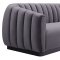 Arno Sofa TOV-S167 in Grey Velvet Fabric by TOV Furniture