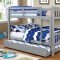 Cameron CM-BK929GY Bunk Bed in Gray w/Optional Trundle