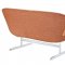 Wing Loveseat in Orange Fabric by Modway