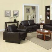 504481 Ava Sofa in Brown Bonded Leather by Coaster w/Options