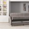 Bellina Sofa Bed in Gray Fabric by Casamode w/Options