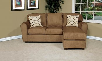 Sierra Camel Fabric Modern Sofa & Loveseat Set w/Options [CHFS-AC-8035-103-SierraCamel]