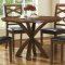 Cherry Finish Transitional Style Dinette w/"X" Motifs