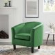 Prospect Accent Chair Set of 2 in Emerald Velvet by Modway