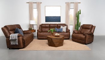 Ellington Sofa & Loveseat Set 508281 in Dark Brown by Coaster [CRS-508281 Ellington]