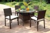 Shania Outdoor Patio Table 5Pc Set CM-OT1853 in White & Brown