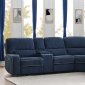 Dundee Power Sectional Sofa 603370PP in Navy Blue by Coaster