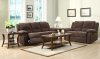 9725 Lucienne Brown Fabric Motion Sofa by Homelegance w/Options