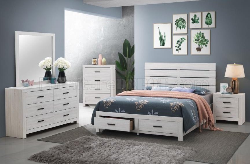 Marion 5Pc Bedroom Set 207051 in Antique White by Coaster