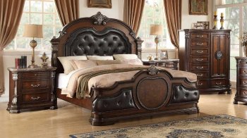 Infinity Traditional 5Pc Bedroom Set in Cherry w/Options [ADBS-Infinity Cherry]