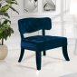 Charlotte Navy Accent Chair 545 in Velvet by Meridian