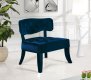 Charlotte Navy Accent Chair 545 in Velvet by Meridian