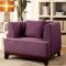 Sofia CM6761PR Sofa in Purple Fabric w/Options