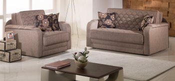 Verona Redeyef Brown Loveseat Convertible by Istikbal w/Options [IKSB-Verona Redeyef Brown]